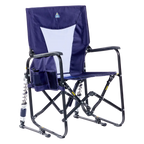 Luxury Camp Adjustable Rocker - Choice 573 - RoadTrip Rocker Smooth Motion Camp Chair - Rich Blue