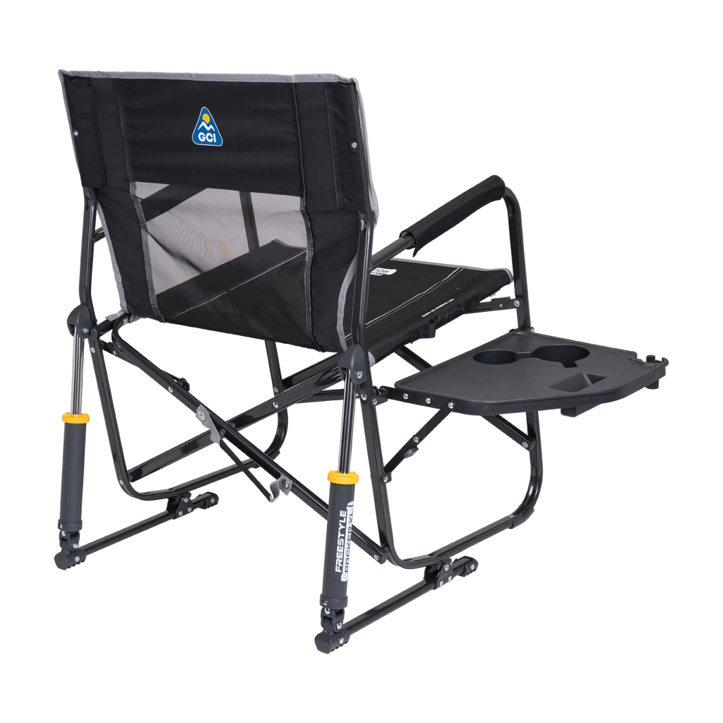 Luxury Camp Freestyle Rocker XL with Side Table - Choice 836 - RoadTrip Rocker Smooth Motion Camp Chair Detail