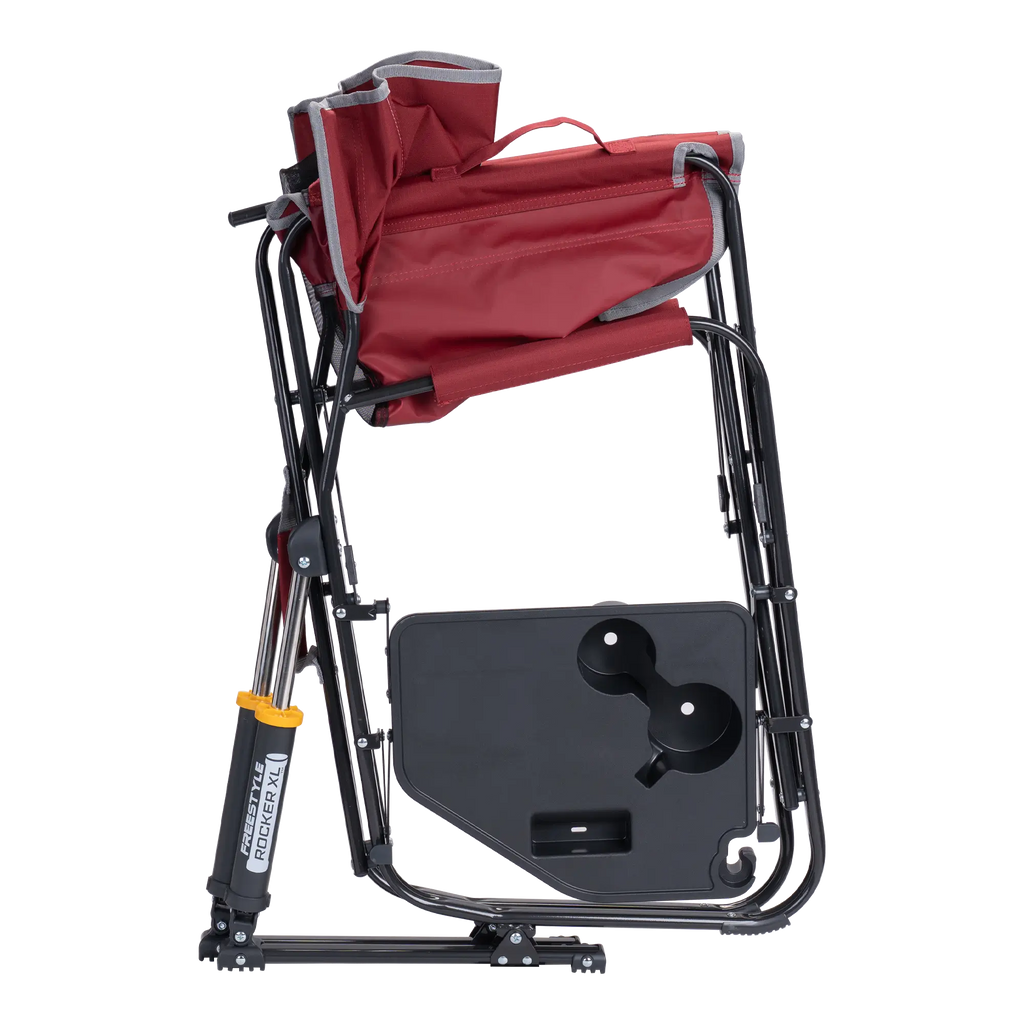 Luxury Camp Freestyle Rocker XL with Side Table - Choice 836 - RoadTrip Rocker Smooth Motion Camp Chair Detail
