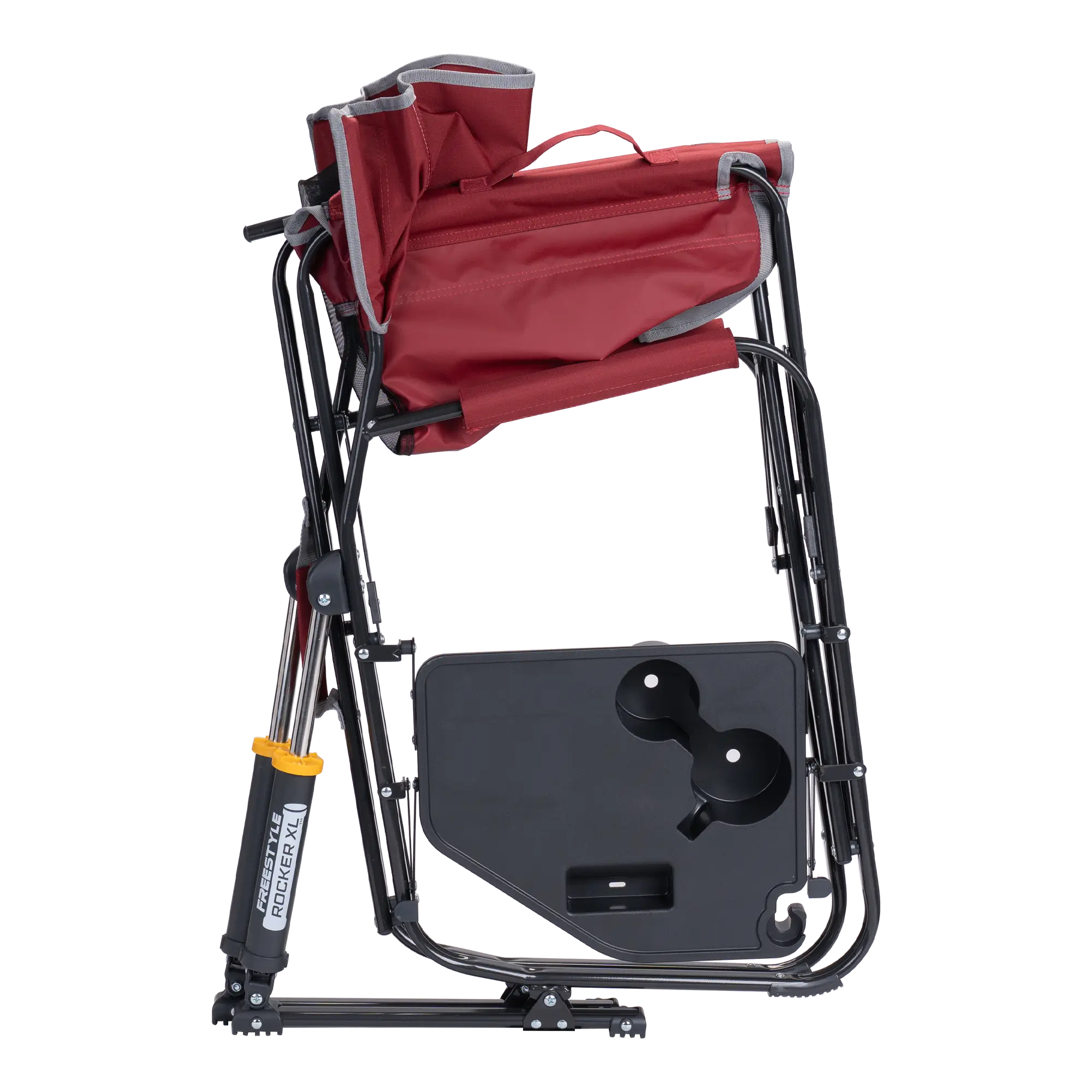 Luxury Camp Freestyle Rocker XL with Side Table - Choice 836 - RoadTrip Rocker Smooth Motion Camp Chair Detail