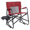 Luxury Camp Freestyle Rocker XL with Side Table - Choice 836 - RoadTrip Rocker Smooth Motion Camp Chair - Cinnamon