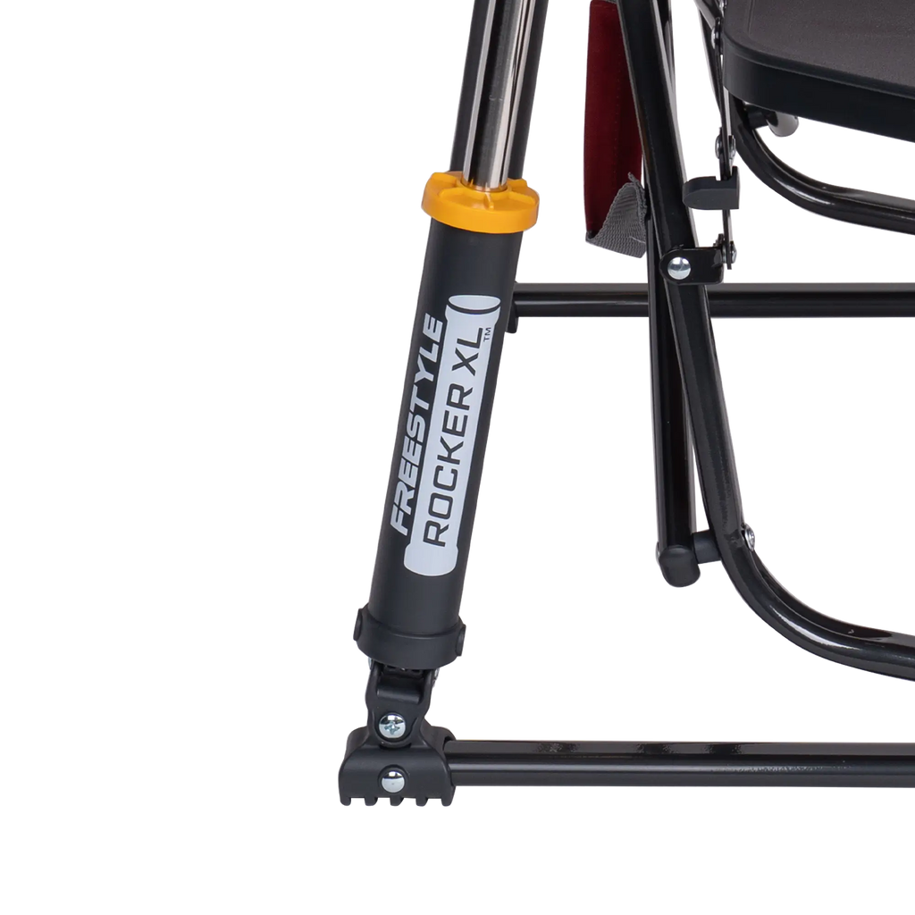 Luxury Camp Freestyle Rocker XL with Side Table - Choice 836 - RoadTrip Rocker Smooth Motion Camp Chair Detail