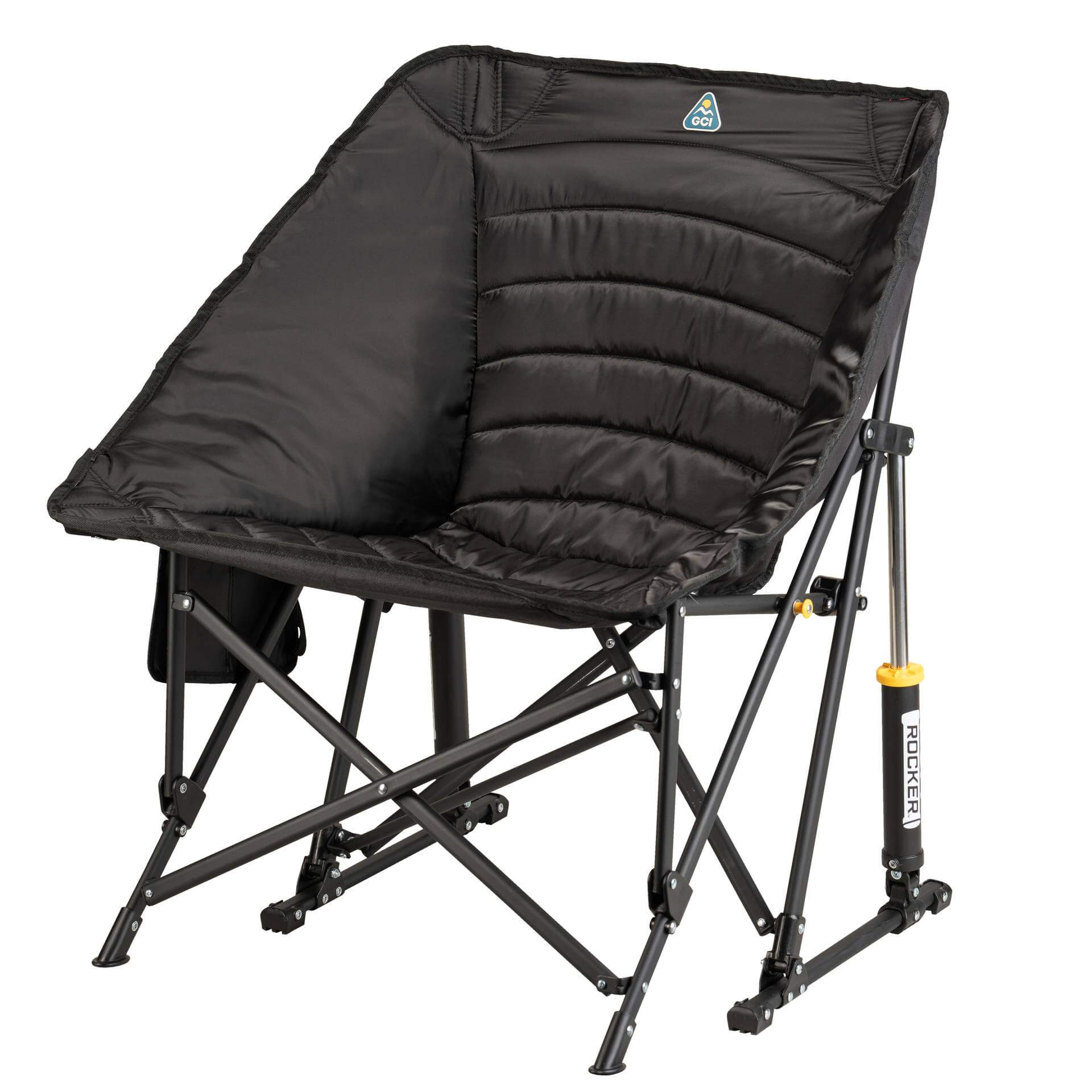 Luxury Camp Puff Rocker - Choice 731 - Patented Spring-Action Rocking Chair for Camping Detail