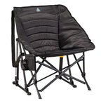 Luxury Camp Puff Rocker - Choice 731 - Patented Spring-Action Rocking Chair for Camping - Black