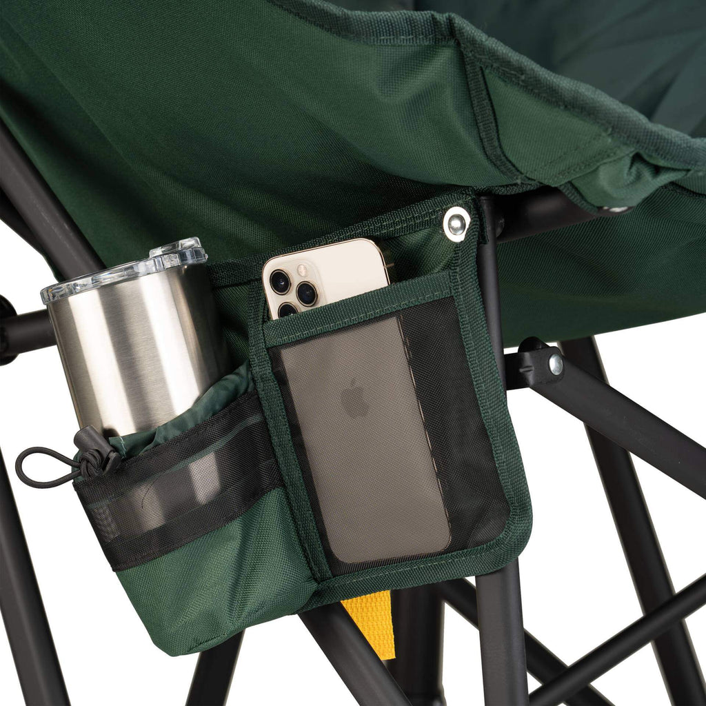 Luxury Camp Puff Rocker - Choice 731 - Patented Spring-Action Rocking Chair for Camping Detail