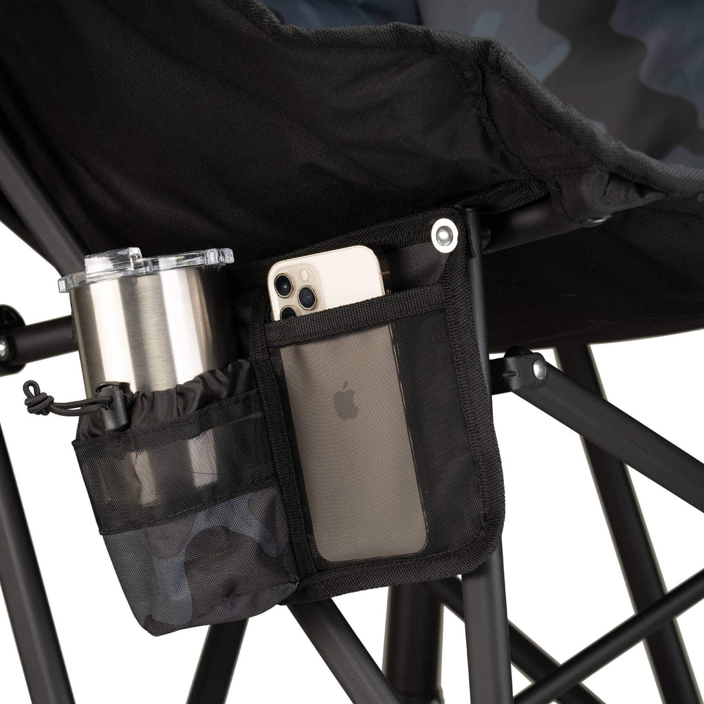Luxury Camp Puff Rocker - Choice 731 - Patented Spring-Action Rocking Chair for Camping Detail