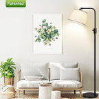 refined 【Upgraded】 Dimmable Floor Lamp, 1000 Lumens LED Edison Bulb Included, Set