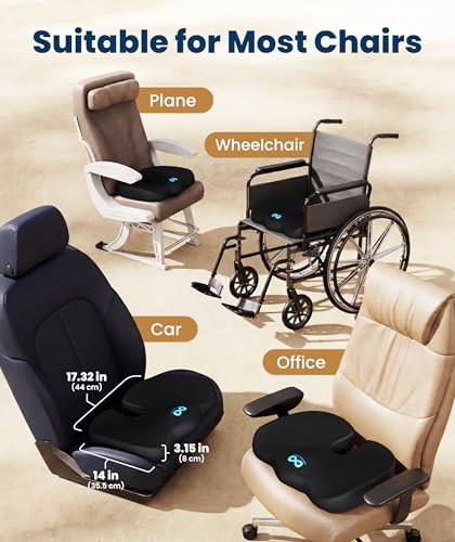 Modern Everlasting Comfort Doctor Recommended Memory Foam Seat Cushion for for Daily Use