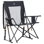 Premium All-Weather Comfort Pro Rocker XL - Choice 107 - RoadTrip Rocker Smooth Motion Camp Chair - Heathered Charcoal