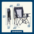 Premium All-Weather Comfort Pro Rocker XL - Choice 107 - RoadTrip Rocker Smooth Motion Camp Chair Detail