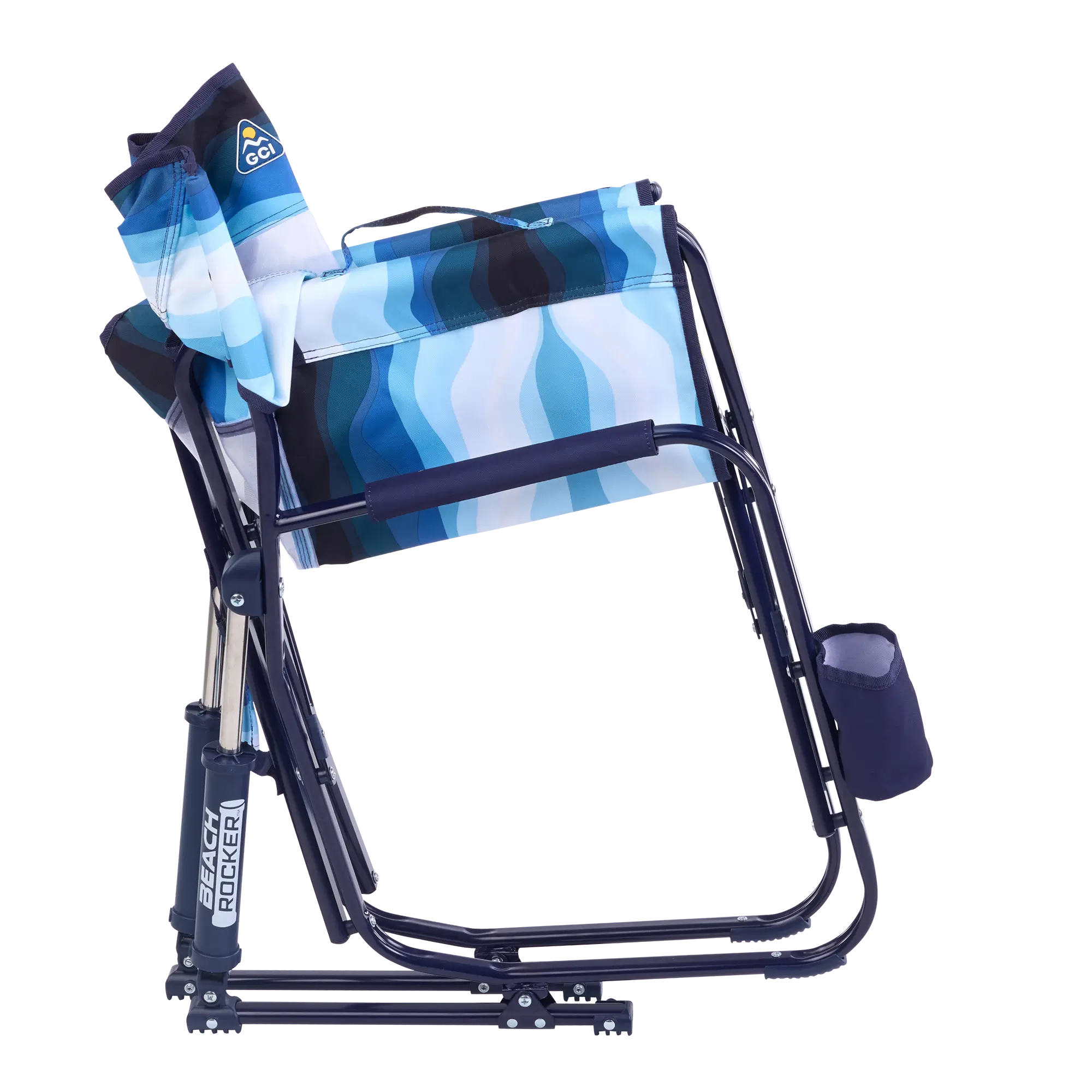 Smooth Motion Beach Rocker - Choice 712 - Patented Spring-Action Rocking Chair for Camping Detail
