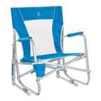 Smooth Motion Beach Rocker - Choice 712 - Patented Spring-Action Rocking Chair for Camping - Saybrook Blue
