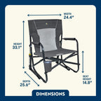 Patented Spring-Action FirePit Rocker - Choice 737 - Patented Spring-Action Rocking Chair for Camping Detail