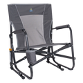 Patented Spring-Action FirePit Rocker - Choice 737 - Patented Spring-Action Rocking Chair for Camping - Pewter