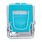 Backpack Travel Big Surf with Slide Table - Choice 334 - Low-Profile Reclining Beach Chair with Backpack Straps Detail