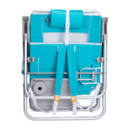 Backpack Travel Big Surf with Slide Table - Choice 334 - Low-Profile Reclining Beach Chair with Backpack Straps Detail