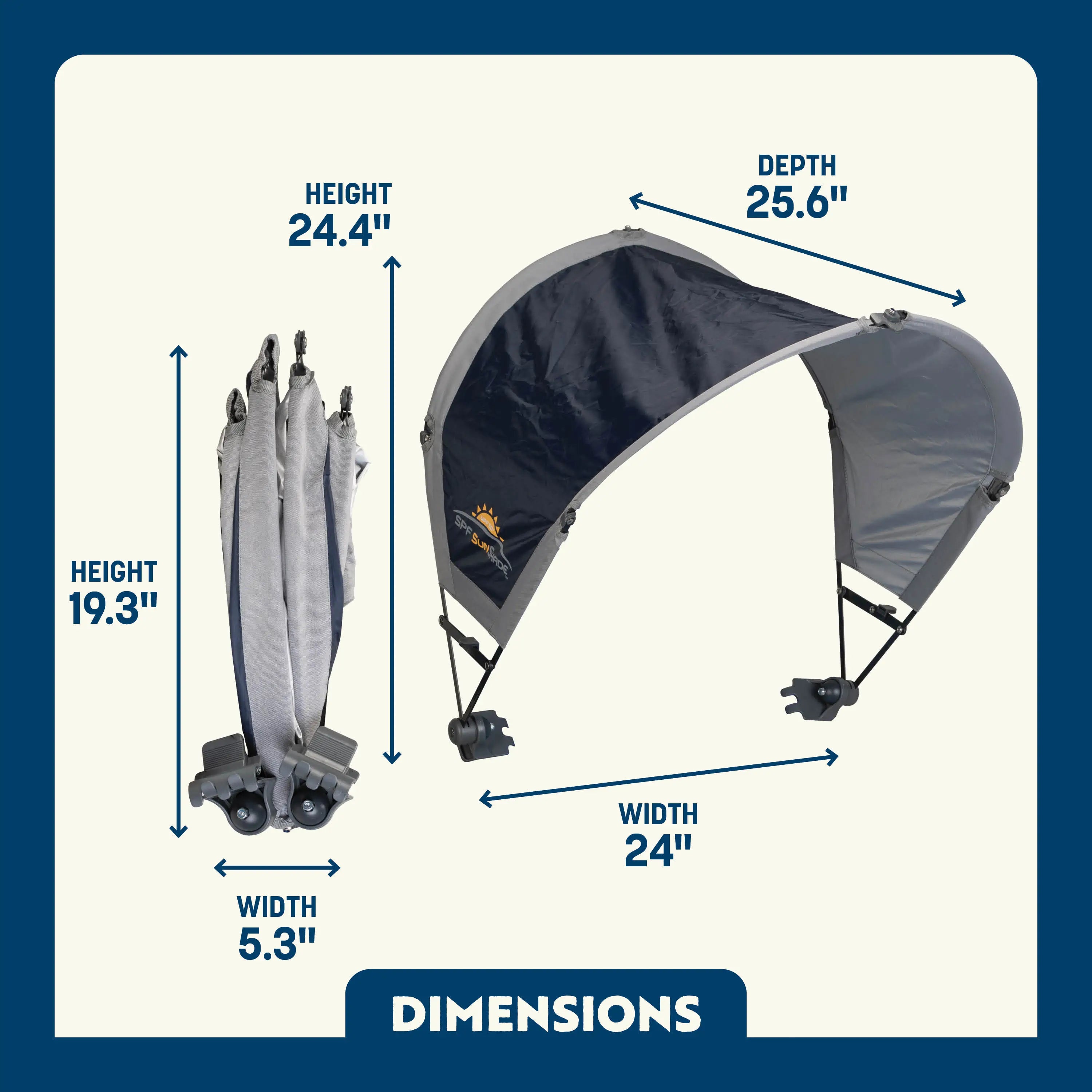 Portable Canopy SunShade Accessory - Choice 361 - Pop-Up Outdoor Sun Shelter - UV400 Protection Detail