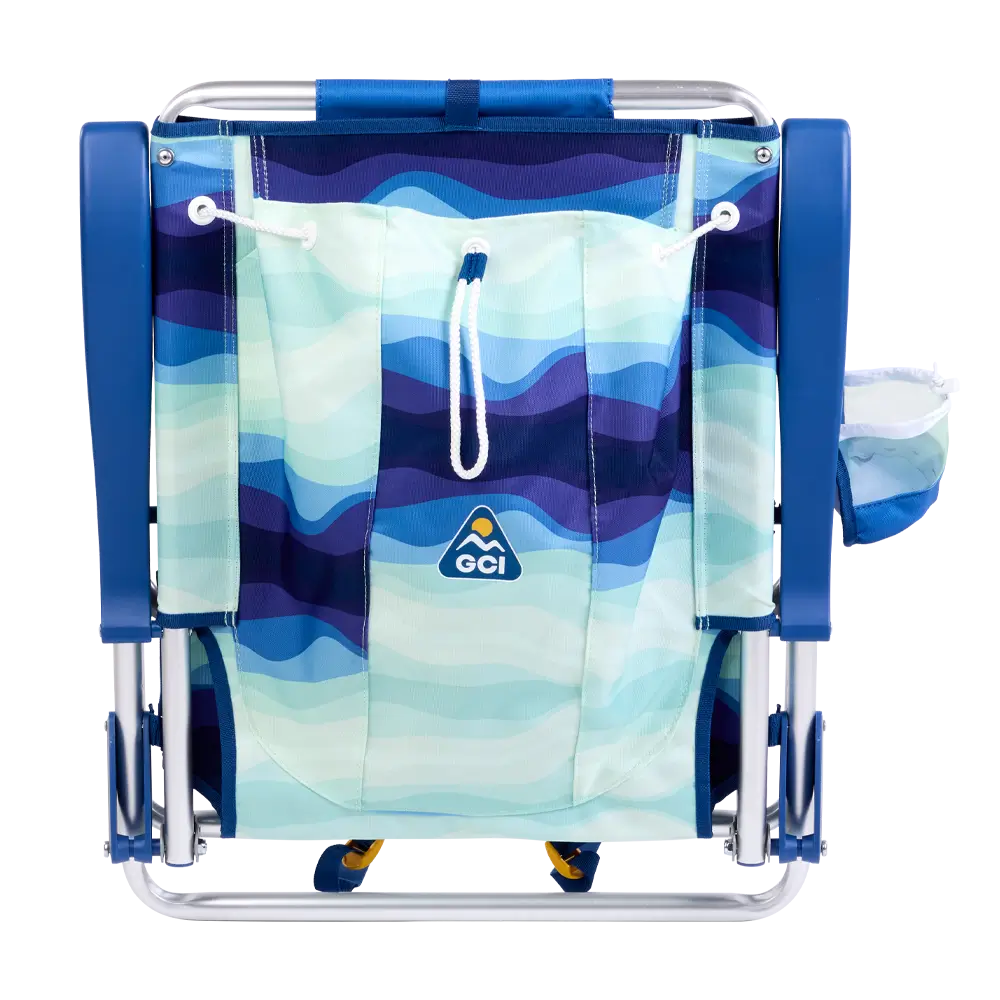 Sand-Friendly Backpack Beach Chair - Choice 709 - Multi-Position Outdoor Beach Chair with Pillow Detail