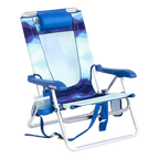 Sand-Friendly Backpack Beach Chair - Choice 709 - Multi-Position Outdoor Beach Chair with Pillow - Wave