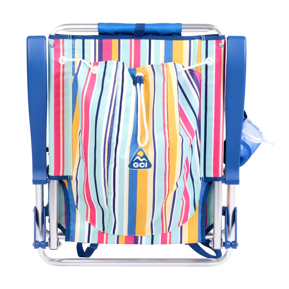 Sand-Friendly Backpack Beach Chair - Choice 709 - Multi-Position Outdoor Beach Chair with Pillow Detail