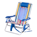 Sand-Friendly Backpack Beach Chair - Choice 709 - Multi-Position Outdoor Beach Chair with Pillow Detail
