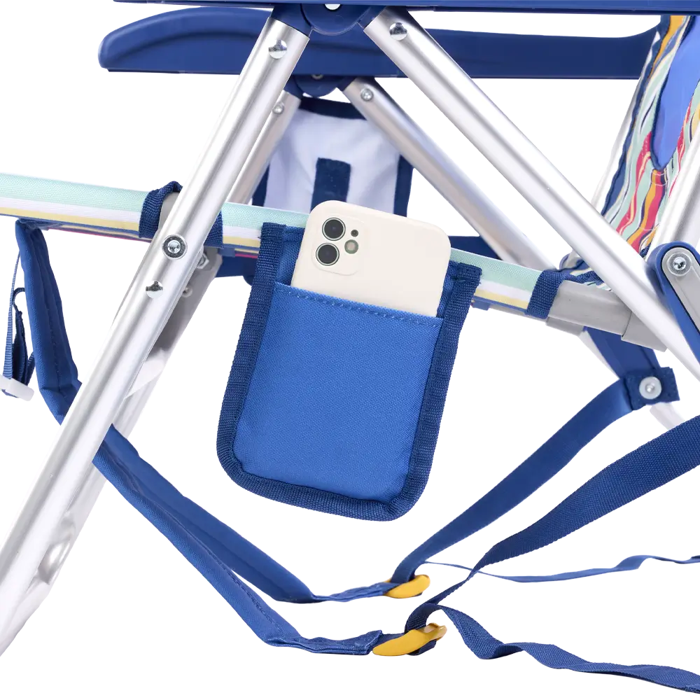 Sand-Friendly Backpack Beach Chair - Choice 709 - Multi-Position Outdoor Beach Chair with Pillow Detail