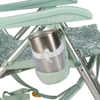 Sand-Friendly Backpack Beach Chair - Choice 709 - Multi-Position Outdoor Beach Chair with Pillow Detail