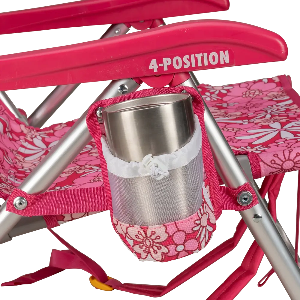 Sand-Friendly Backpack Beach Chair - Choice 709 - Multi-Position Outdoor Beach Chair with Pillow Detail