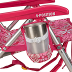 Sand-Friendly Backpack Beach Chair - Choice 709 - Multi-Position Outdoor Beach Chair with Pillow Detail