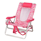 Sand-Friendly Backpack Beach Chair - Choice 709 - Multi-Position Outdoor Beach Chair with Pillow Detail