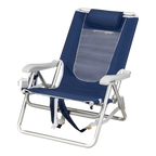 Sand-Friendly Backpack Beach Chair - Choice 709 - Multi-Position Outdoor Beach Chair with Pillow Detail