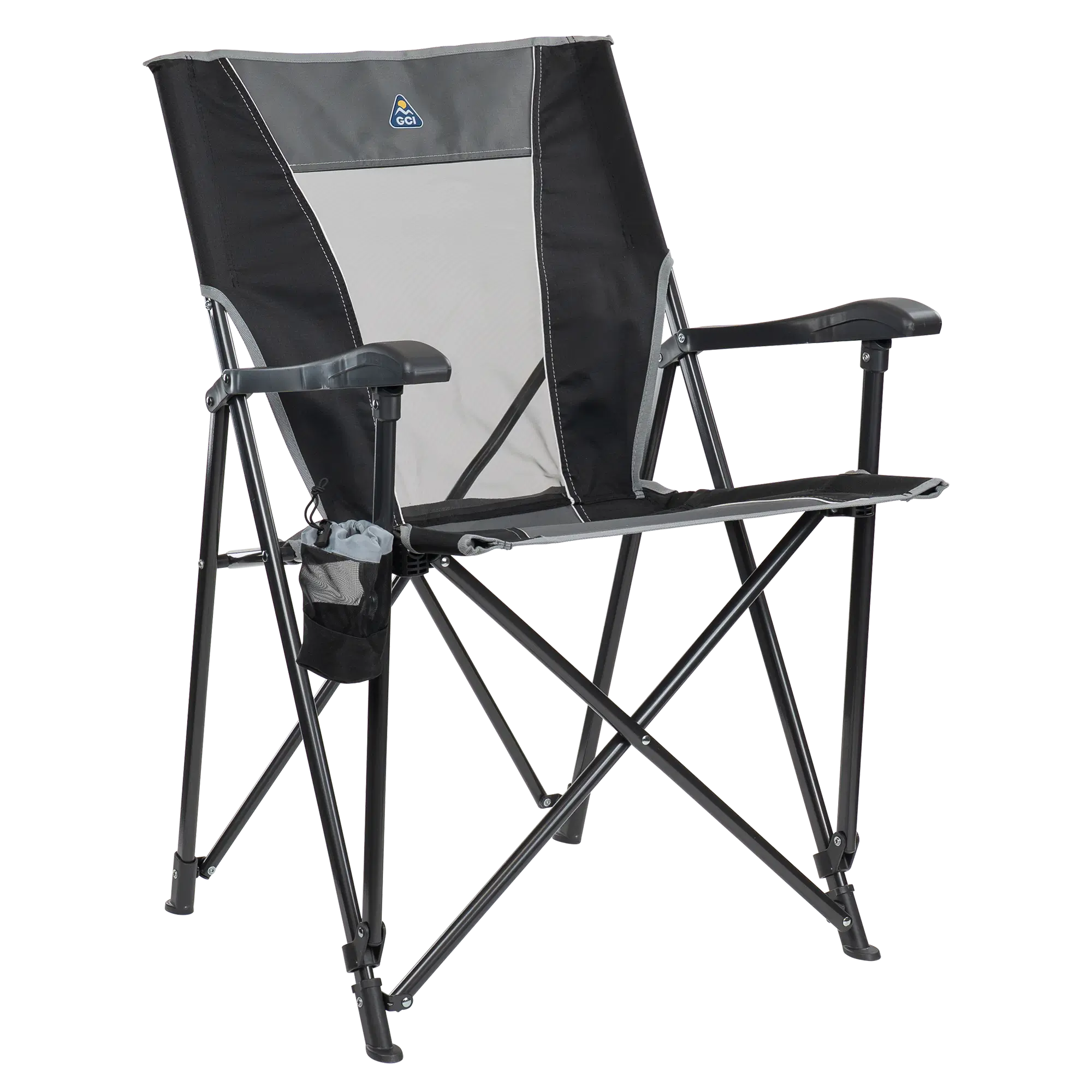 Ultra-Compact Eazy Chair - Choice 976 - Space-Saving Micro-Folding Chair for Backpacking - Black