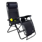 Low-Profile Freeform Zero Gravity Lounger Bundle - Choice 507 - Multi-Position Outdoor Beach Chair with Pillow Detail