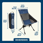 Heavy-Duty Freestyle ComPack Rocker - Choice 980 - Freestyle Rocker Portable Outdoor Folding Chair Detail