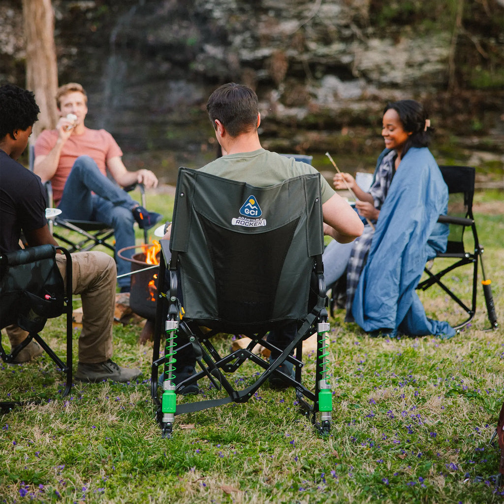 Luxury Camp Adjustable Rocker - Choice 573 - RoadTrip Rocker Smooth Motion Camp Chair Detail