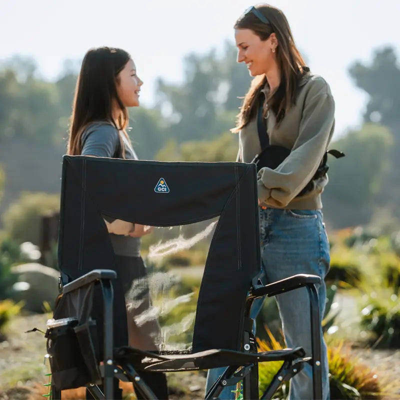 Luxury Camp Adjustable Rocker - Choice 573 - RoadTrip Rocker Smooth Motion Camp Chair Detail