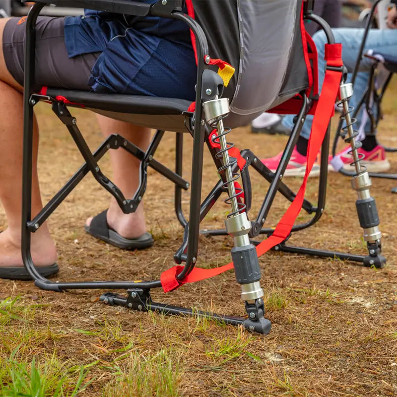 Luxury Camp Adjustable Rocker - Choice 573 - RoadTrip Rocker Smooth Motion Camp Chair Detail