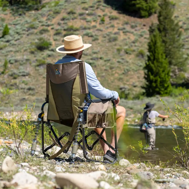 Luxury Camp Adjustable Rocker - Choice 573 - RoadTrip Rocker Smooth Motion Camp Chair Detail