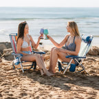 Sand-Friendly Backpack Beach Chair - Choice 709 - Multi-Position Outdoor Beach Chair with Pillow Detail