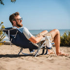 Sand-Friendly Backpack Beach Chair - Choice 709 - Multi-Position Outdoor Beach Chair with Pillow Detail