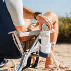 Sand-Friendly Backpack Beach Chair - Choice 709 - Multi-Position Outdoor Beach Chair with Pillow Detail