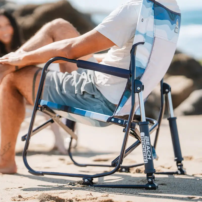 Smooth Motion Beach Rocker - Choice 712 - Patented Spring-Action Rocking Chair for Camping Detail