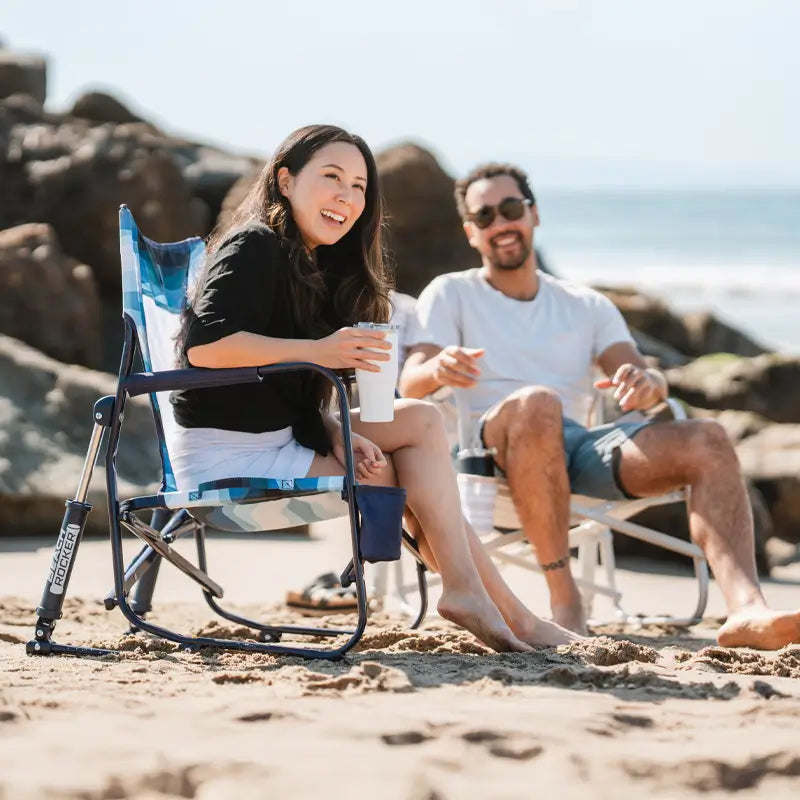 Smooth Motion Beach Rocker - Choice 712 - Patented Spring-Action Rocking Chair for Camping Detail