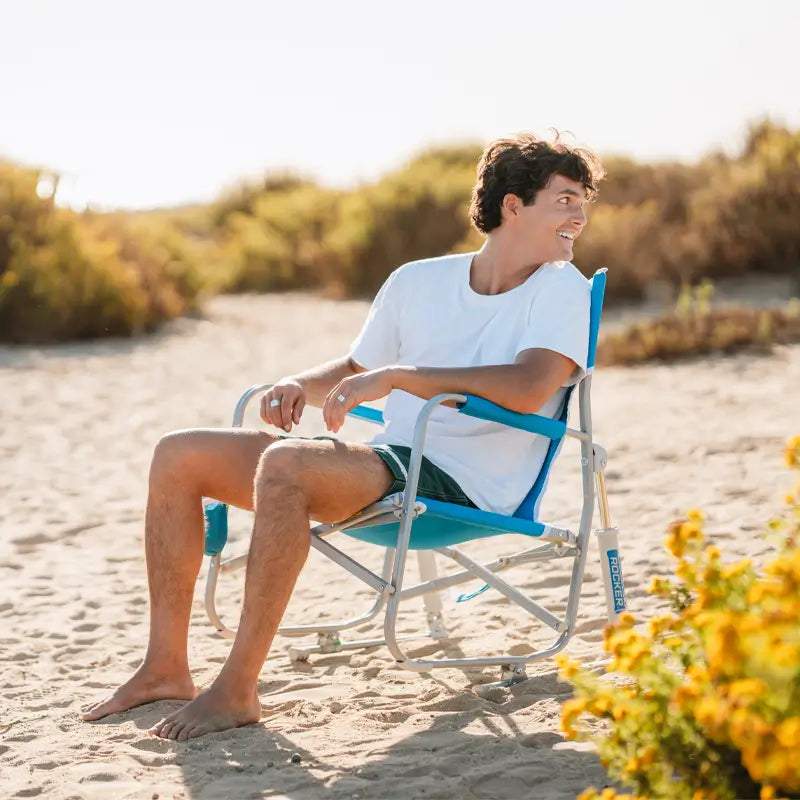 Smooth Motion Beach Rocker - Choice 712 - Patented Spring-Action Rocking Chair for Camping Detail