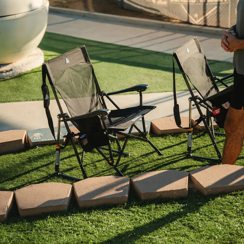 Patented Spring-Action BreezeRocker - Choice 504 - Patented Spring-Action Rocking Chair for Camping Detail