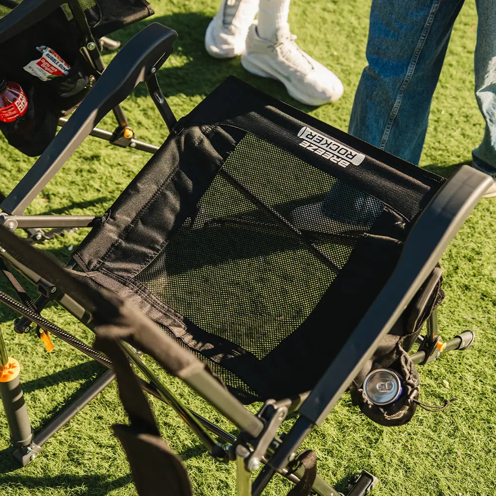 Patented Spring-Action BreezeRocker - Choice 504 - Patented Spring-Action Rocking Chair for Camping Detail