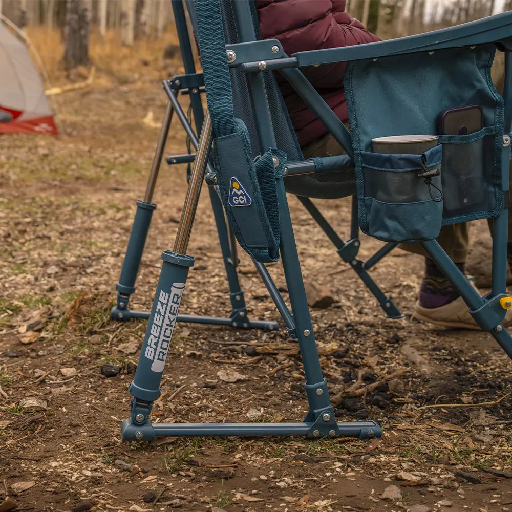 Patented Spring-Action BreezeRocker - Choice 504 - Patented Spring-Action Rocking Chair for Camping Detail