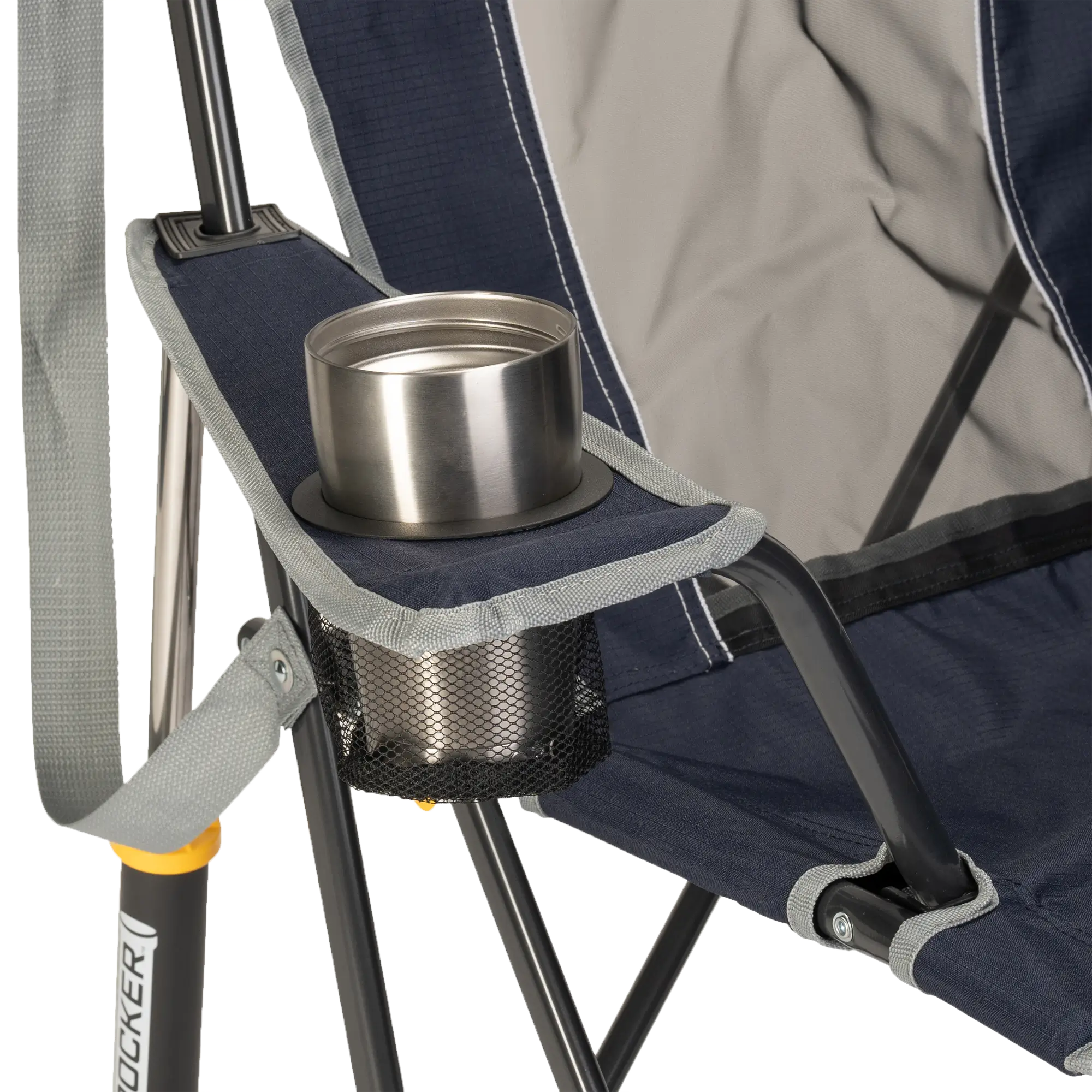 Heavy-Duty Freestyle Comfort Pro Rocker - Choice 375 - RoadTrip Rocker Smooth Motion Camp Chair Detail