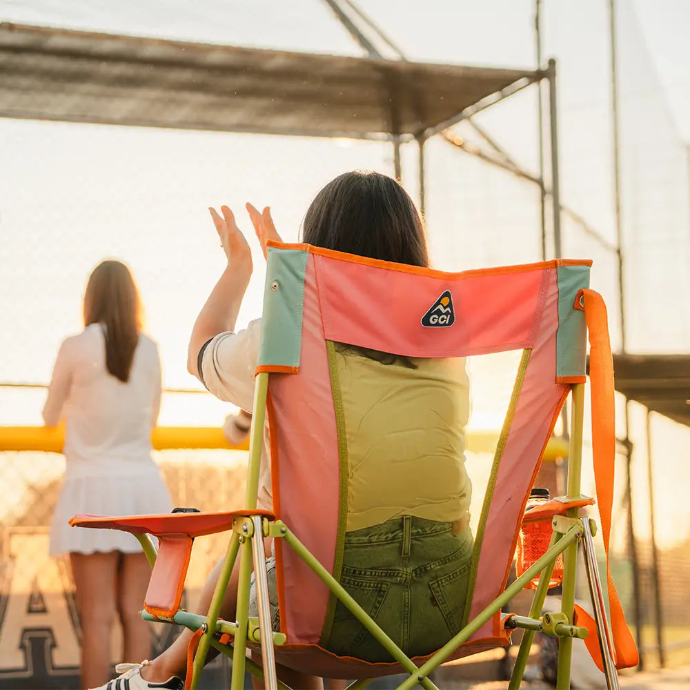 Heavy-Duty Freestyle Comfort Pro Rocker - Choice 375 - RoadTrip Rocker Smooth Motion Camp Chair Detail