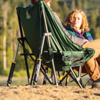 Luxury Camp Puff Rocker - Choice 731 - Patented Spring-Action Rocking Chair for Camping Detail
